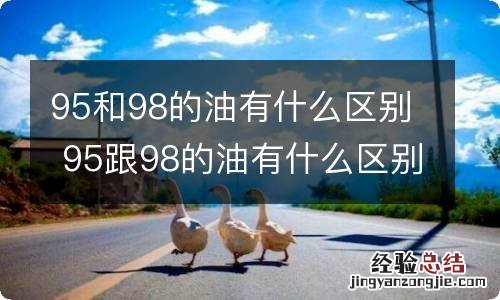 95和98的油有什么区别 95跟98的油有什么区别