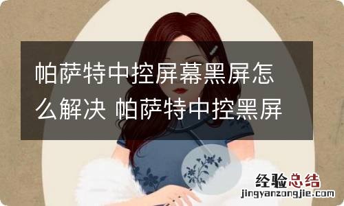 帕萨特中控屏幕黑屏怎么解决 帕萨特中控黑屏怎么办