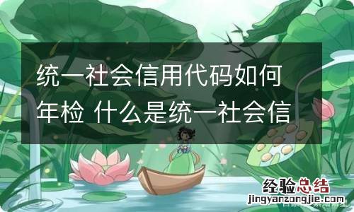 统一社会信用代码如何年检 什么是统一社会信用代码查询系统