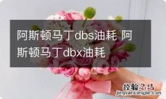 阿斯顿马丁dbs油耗 阿斯顿马丁dbx油耗