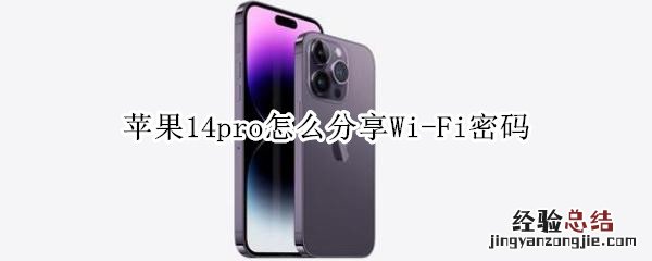 苹果12如何分享wifi密码 苹果14pro怎么分享Wi-Fi密码