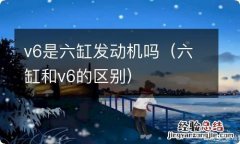 六缸和v6的区别 v6是六缸发动机吗