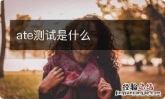 ate测试是什么