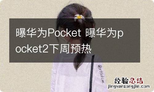 曝华为Pocket 曝华为pocket2下周预热