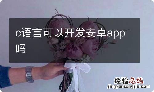 c语言可以开发安卓app吗