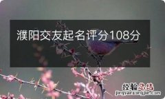 濮阳交友起名评分108分