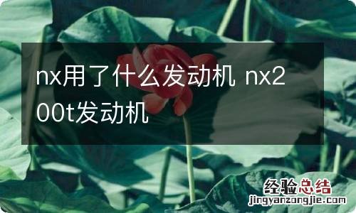 nx用了什么发动机 nx200t发动机