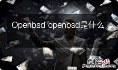 Openbsd openbsd是什么