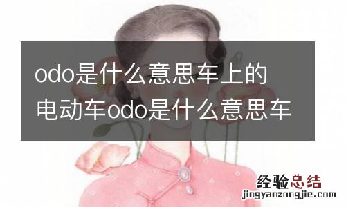 odo是什么意思车上的 电动车odo是什么意思车上的