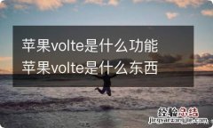 苹果volte是什么功能 苹果volte是什么东西