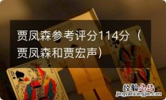 贾凤森和贾宏声 贾凤森参考评分114分