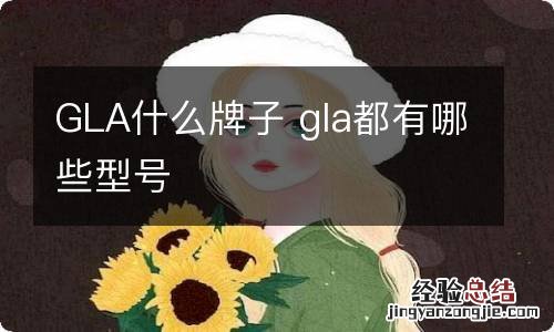 GLA什么牌子 gla都有哪些型号