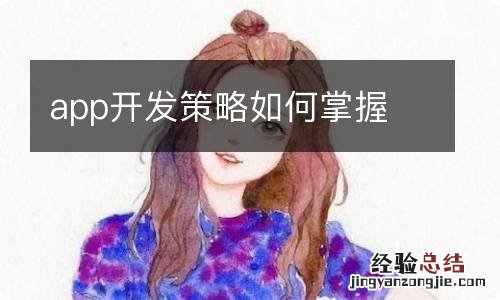 app开发策略如何掌握