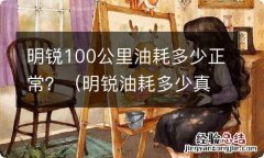 明锐油耗多少真实油耗 明锐100公里油耗多少正常？