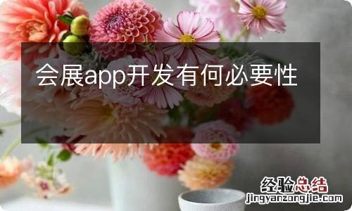 会展app开发有何必要性