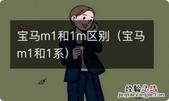 宝马m1和1系 宝马m1和1m区别