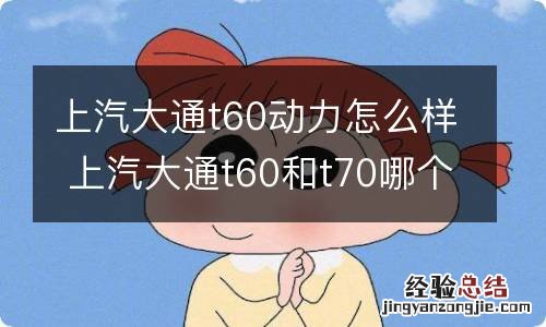 上汽大通t60动力怎么样 上汽大通t60和t70哪个好