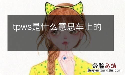 tpws是什么意思车上的