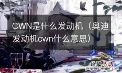 奥迪发动机cwn什么意思 CWN是什么发动机