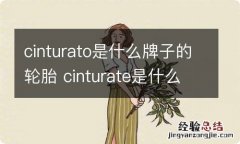 cinturato是什么牌子的轮胎 cinturate是什么轮胎