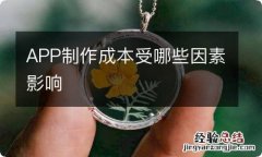 APP制作成本受哪些因素影响