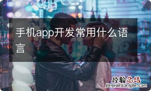 手机app开发常用什么语言