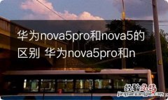 华为nova5pro和nova5的区别 华为nova5pro和nova5的区别有哪些