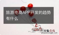 旅游电商APP开发的趋势有什么