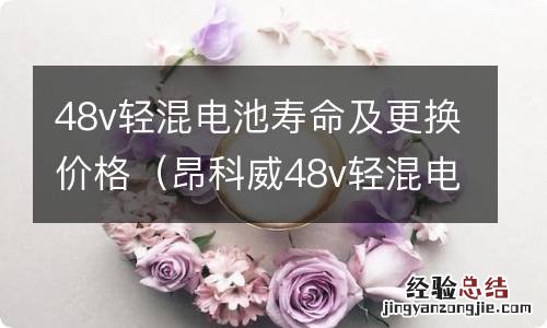 昂科威48v轻混电池寿命及更换价格 48v轻混电池寿命及更换价格