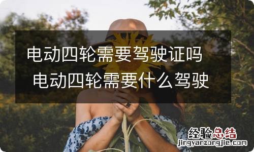 电动四轮需要驾驶证吗 电动四轮需要什么驾驶证吗