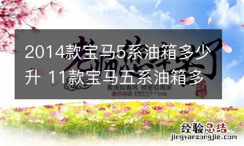 2014款宝马5系油箱多少升 11款宝马五系油箱多少升