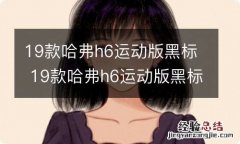 19款哈弗h6运动版黑标 19款哈弗h6运动版黑标是什么发动机