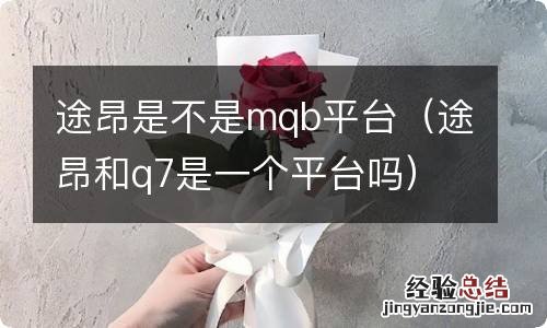 途昂和q7是一个平台吗 途昂是不是mqb平台