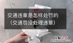 交通罚没处理违章 交通违章是怎样处罚的