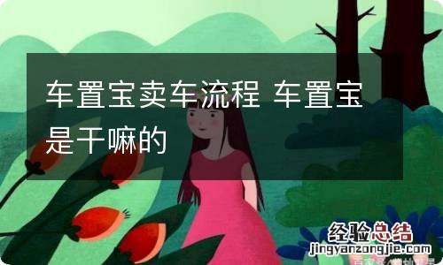 车置宝卖车流程 车置宝是干嘛的