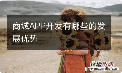 商城APP开发有哪些的发展优势