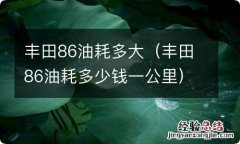 丰田86油耗多少钱一公里 丰田86油耗多大