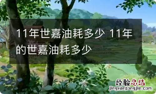 11年世嘉油耗多少 11年的世嘉油耗多少