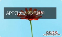 APP开发的流行趋势