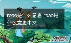 reae是什么意思 reae是什么意思中文