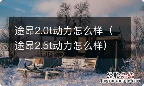 途昂2.5t动力怎么样 途昂2.0t动力怎么样