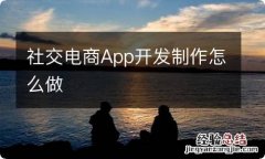 社交电商App开发制作怎么做