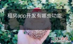 租房app开发有哪些功能