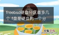 freebsd硬盘分区最多几个 f盘是硬盘的一个分区吗