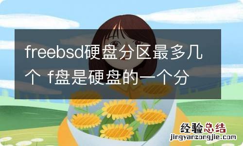 freebsd硬盘分区最多几个 f盘是硬盘的一个分区吗