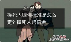 撞死人赔偿标准是怎么定? 撞死人赔偿金