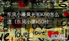 东风小康k50s 东风小康风光和K50怎么选