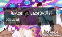 一加Ace 一加ace3v通过3c认证