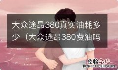 大众途昂380费油吗 大众途昂380真实油耗多少