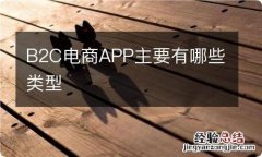 B2C电商APP主要有哪些类型